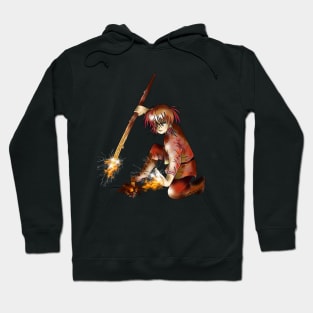 Firelight druid for gamers and fantasy fans Hoodie